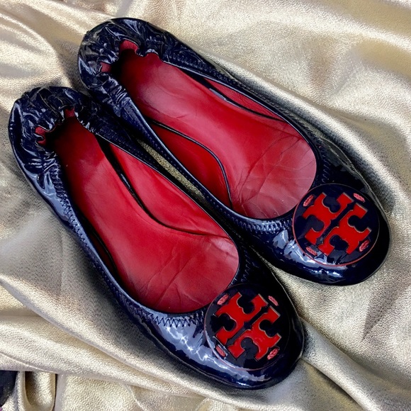 Tory Burch Shoes - Blue and red Tory Burch Flats